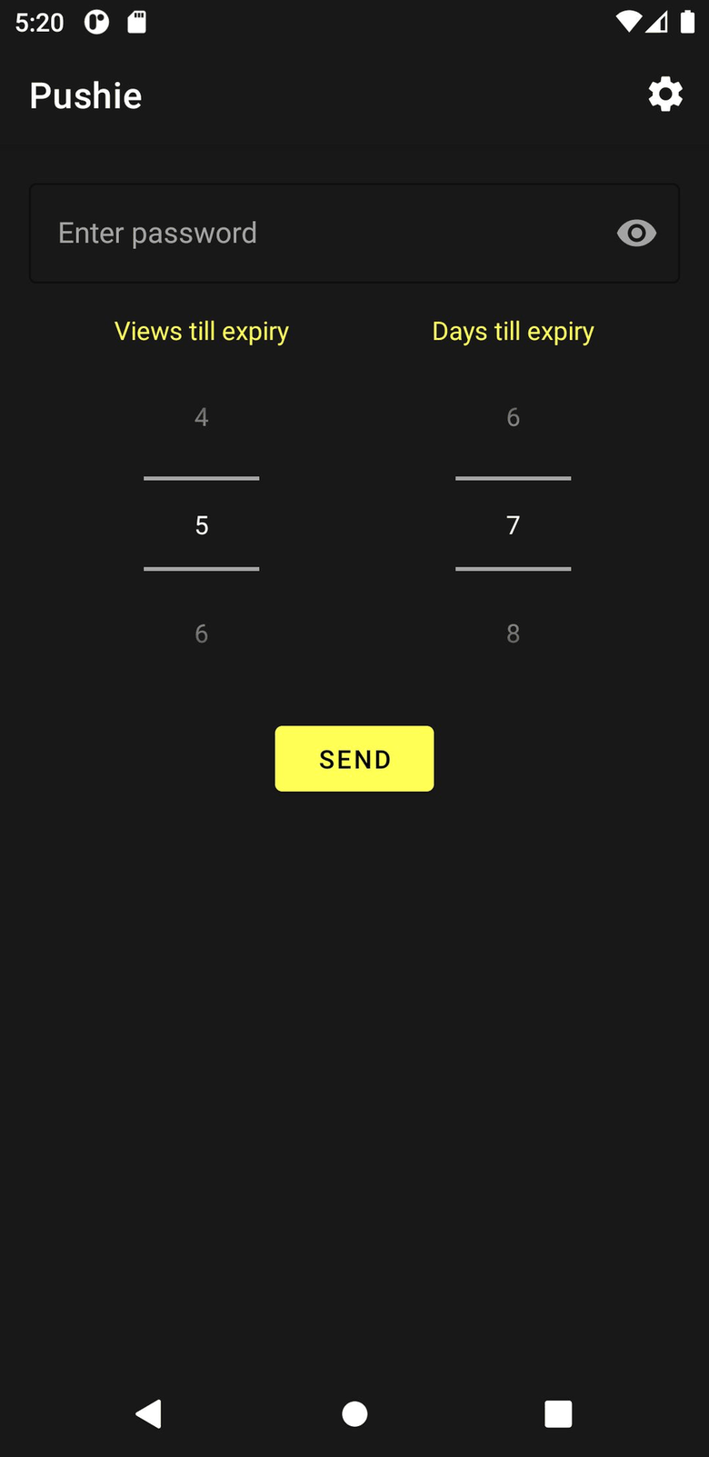 Pushie screenshot