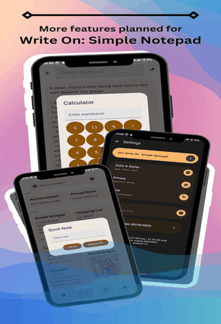 Write On: Simple Notepad screenshot