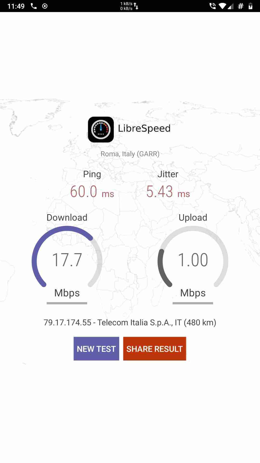 LibreSpeed screenshot