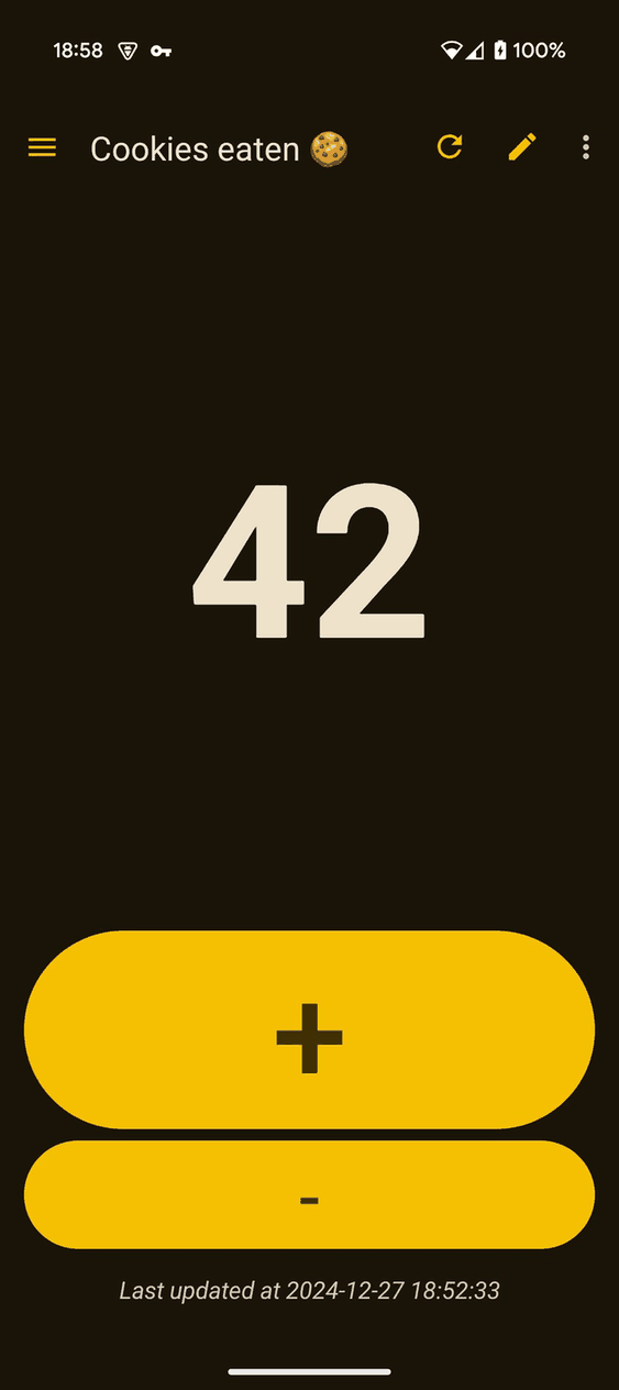 Counter screenshot