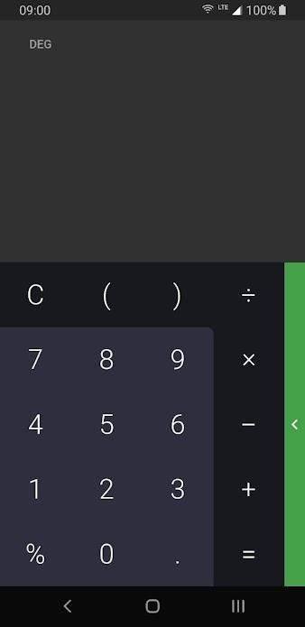 dahliaOS Calculator screenshot