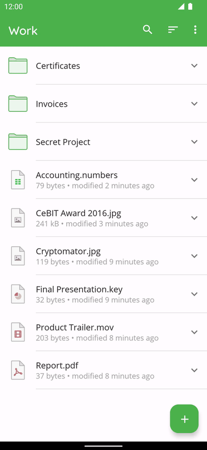 Cryptomator screenshot