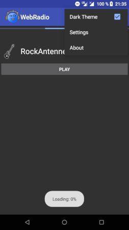 WebRadio screenshot