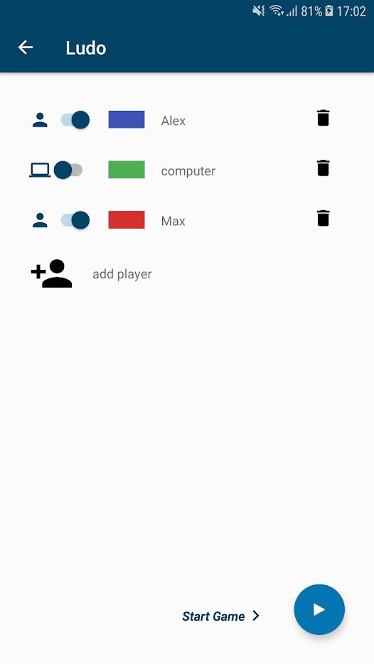 Ludo screenshot
