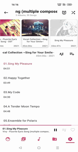 Music Player GO screenshot