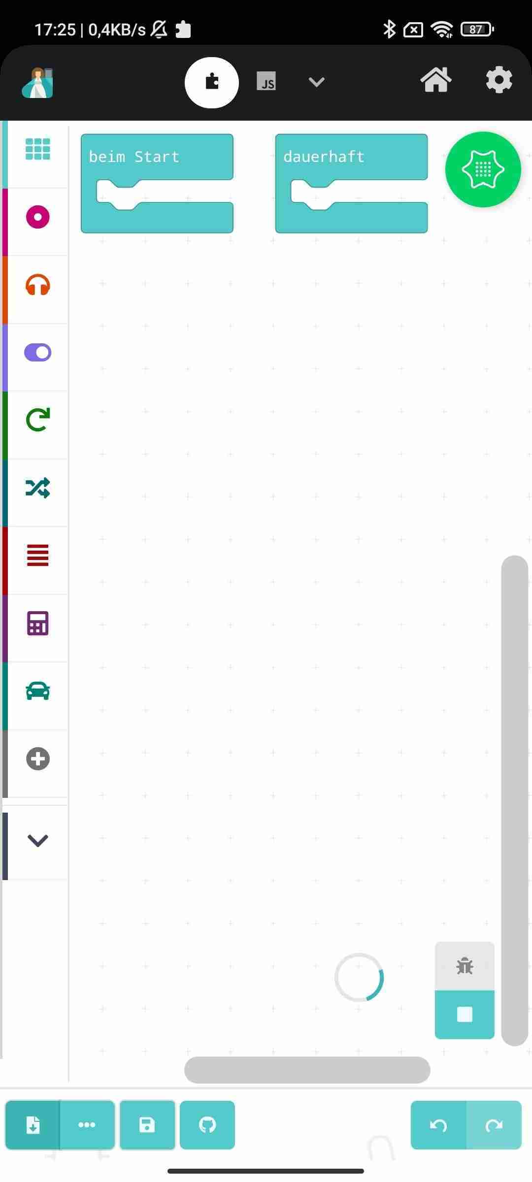 Calliope mini screenshot