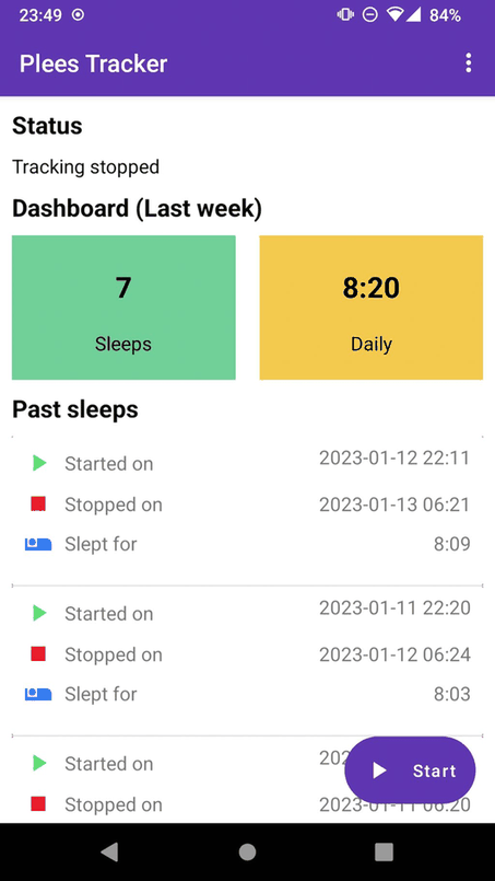 plees-tracker screenshot
