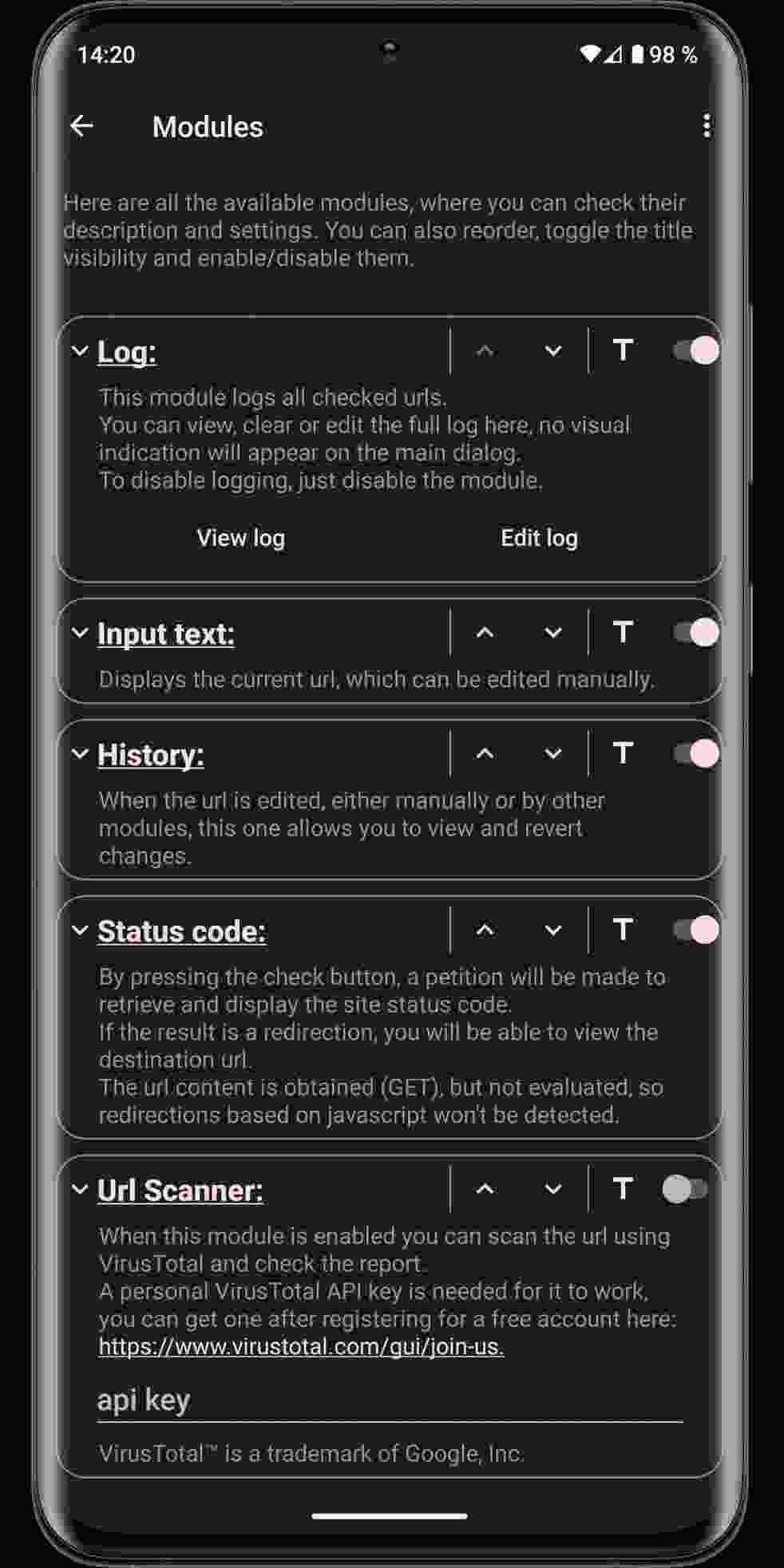 URLCheck screenshot