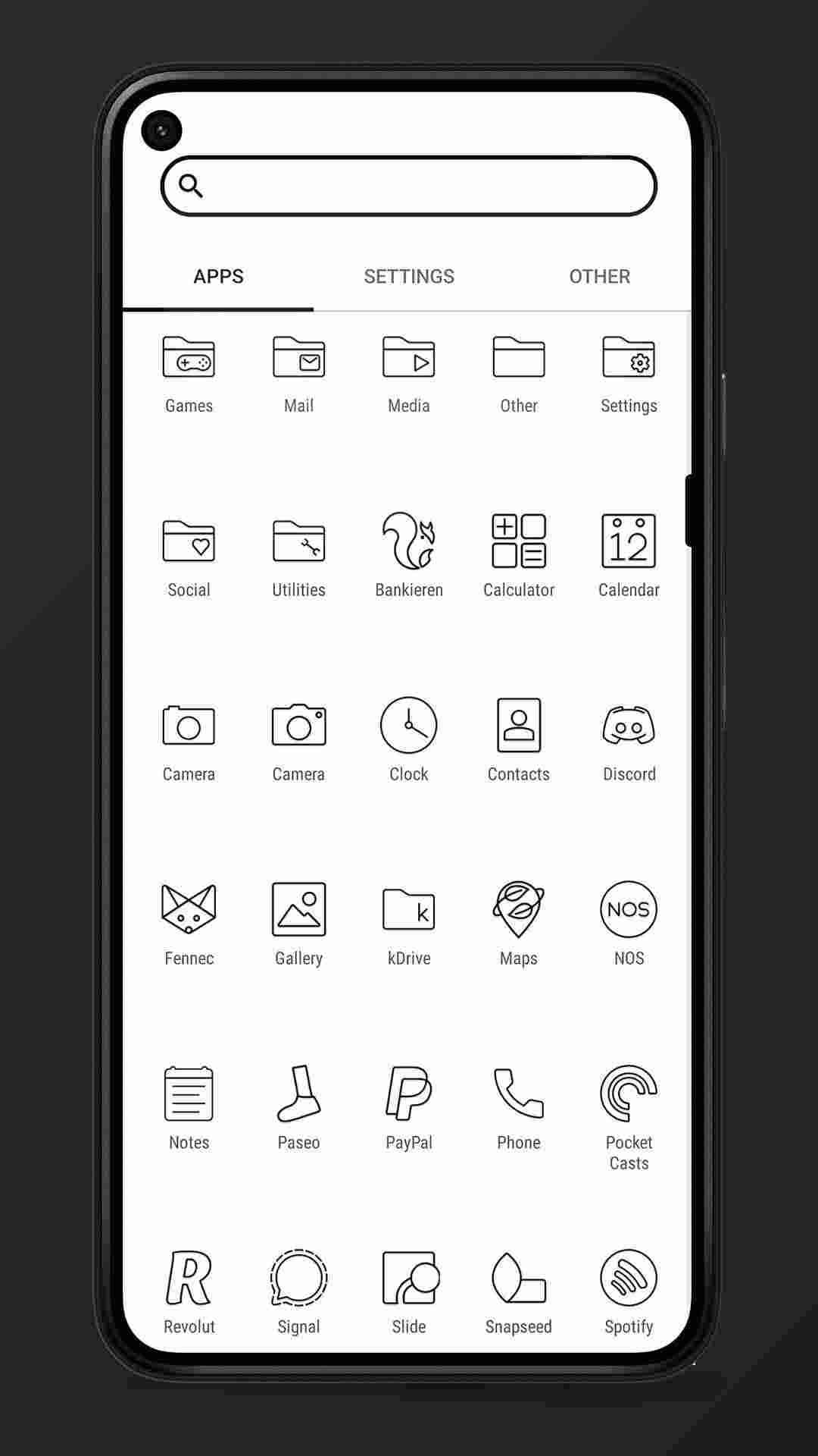 Arcticons Black screenshot