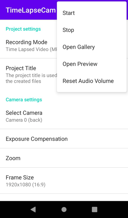 TimeLapseCam screenshot