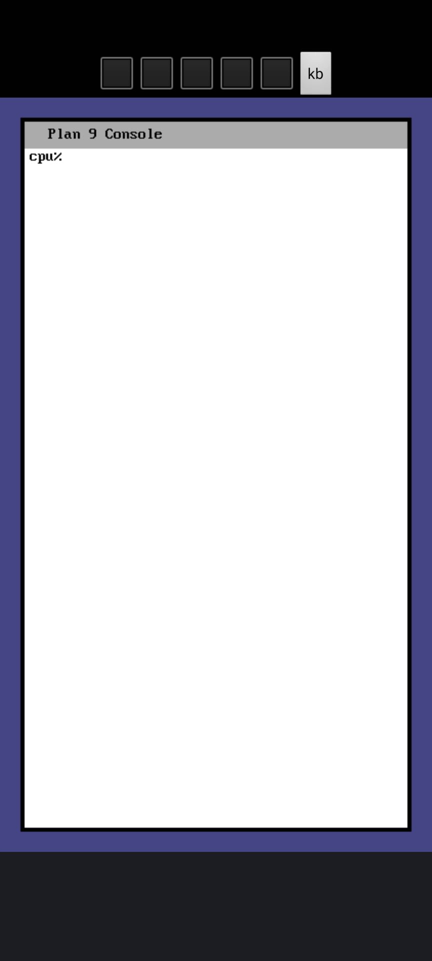 Drawterm screenshot