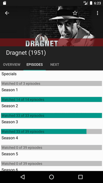 Episodes screenshot