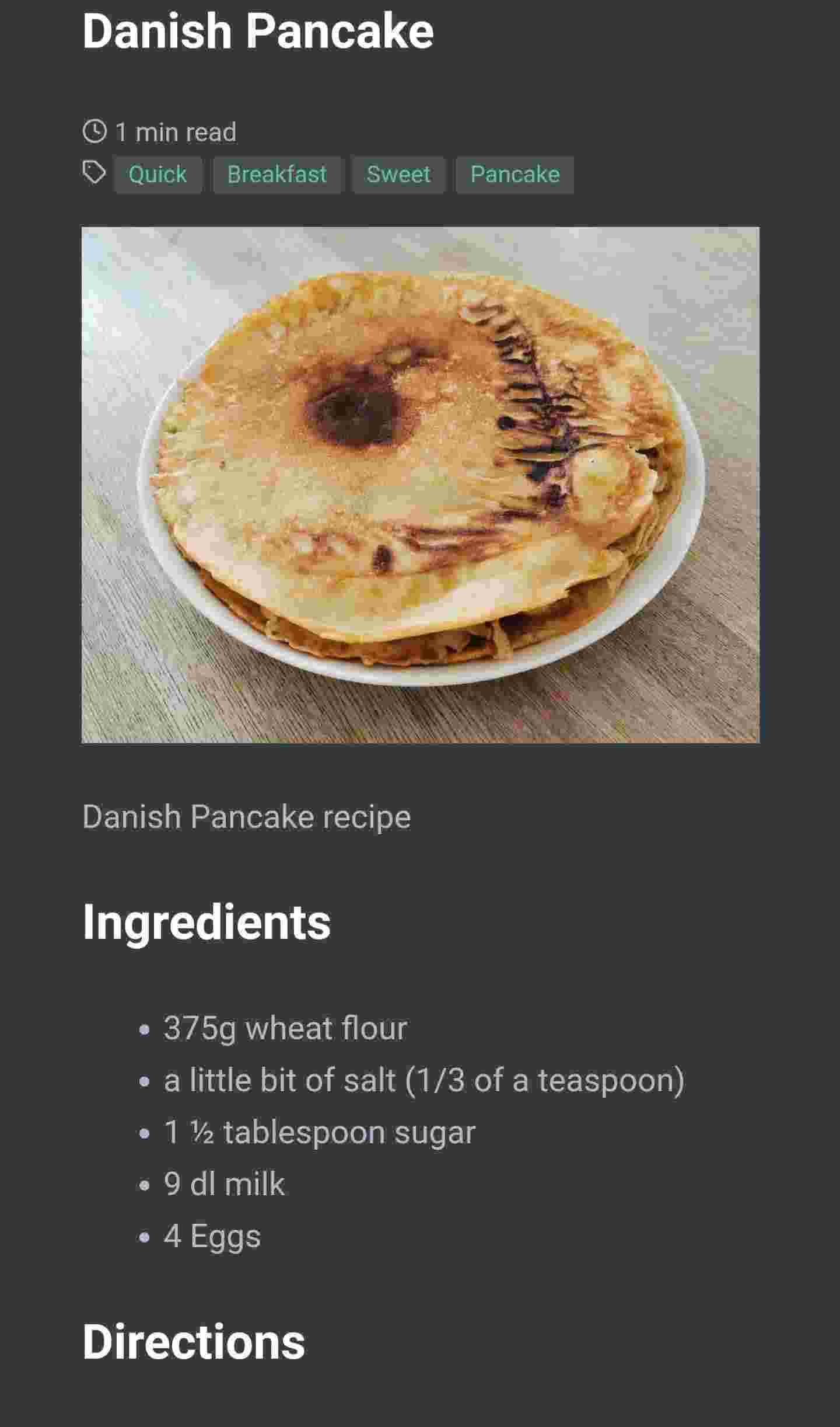 Offline Cook Book screenshot