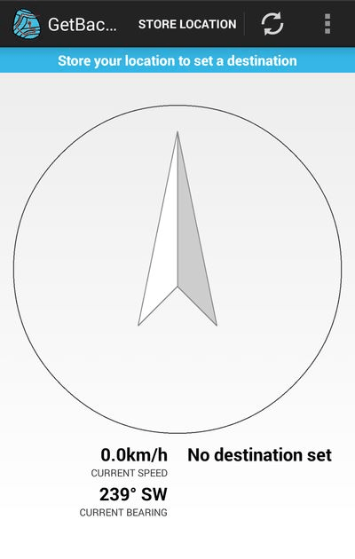 GetBack GPS screenshot