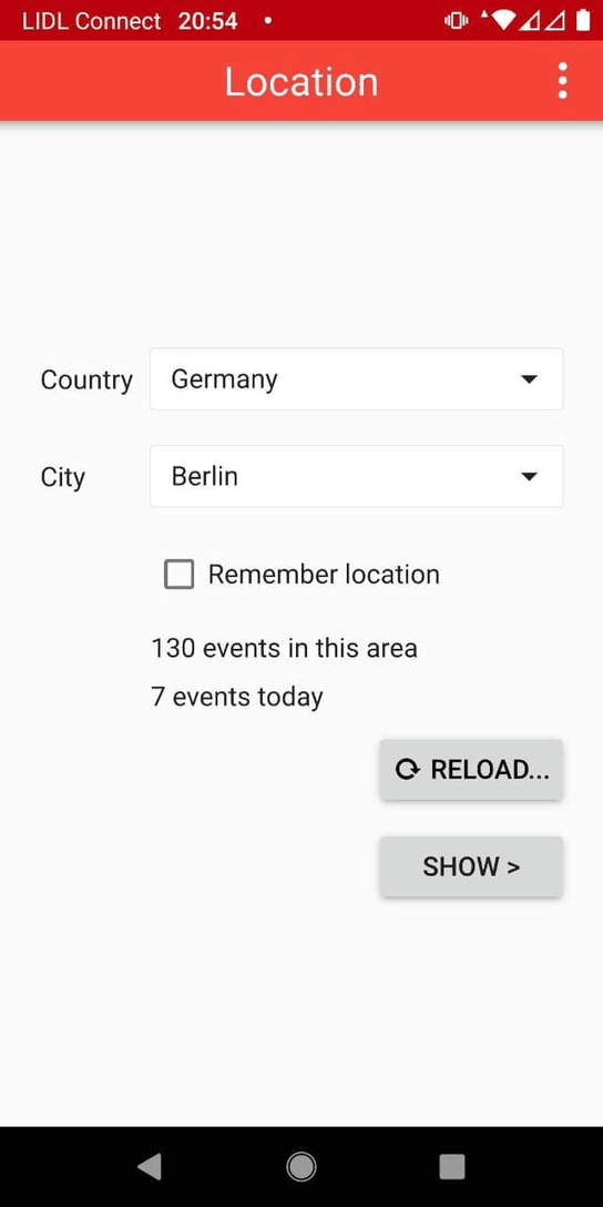 Radar App screenshot