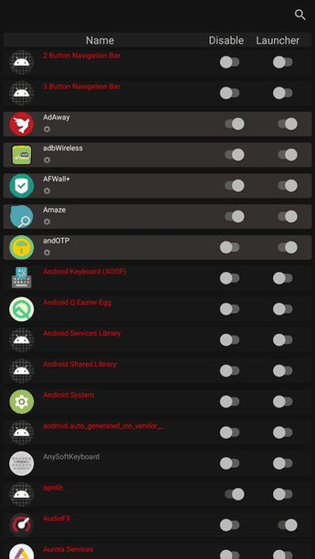 Disabler screenshot