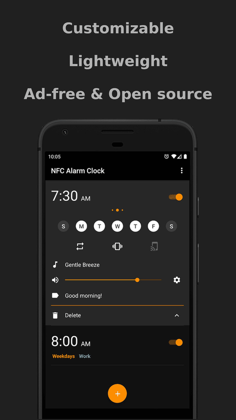 NFC Alarm Clock screenshot