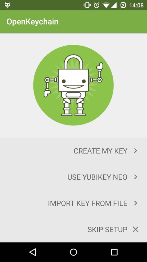 OpenKeychain: Easy PGP screenshot