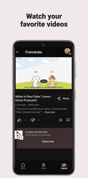 PeerTube screenshot