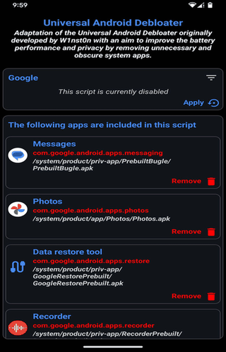 De-Bloater screenshot