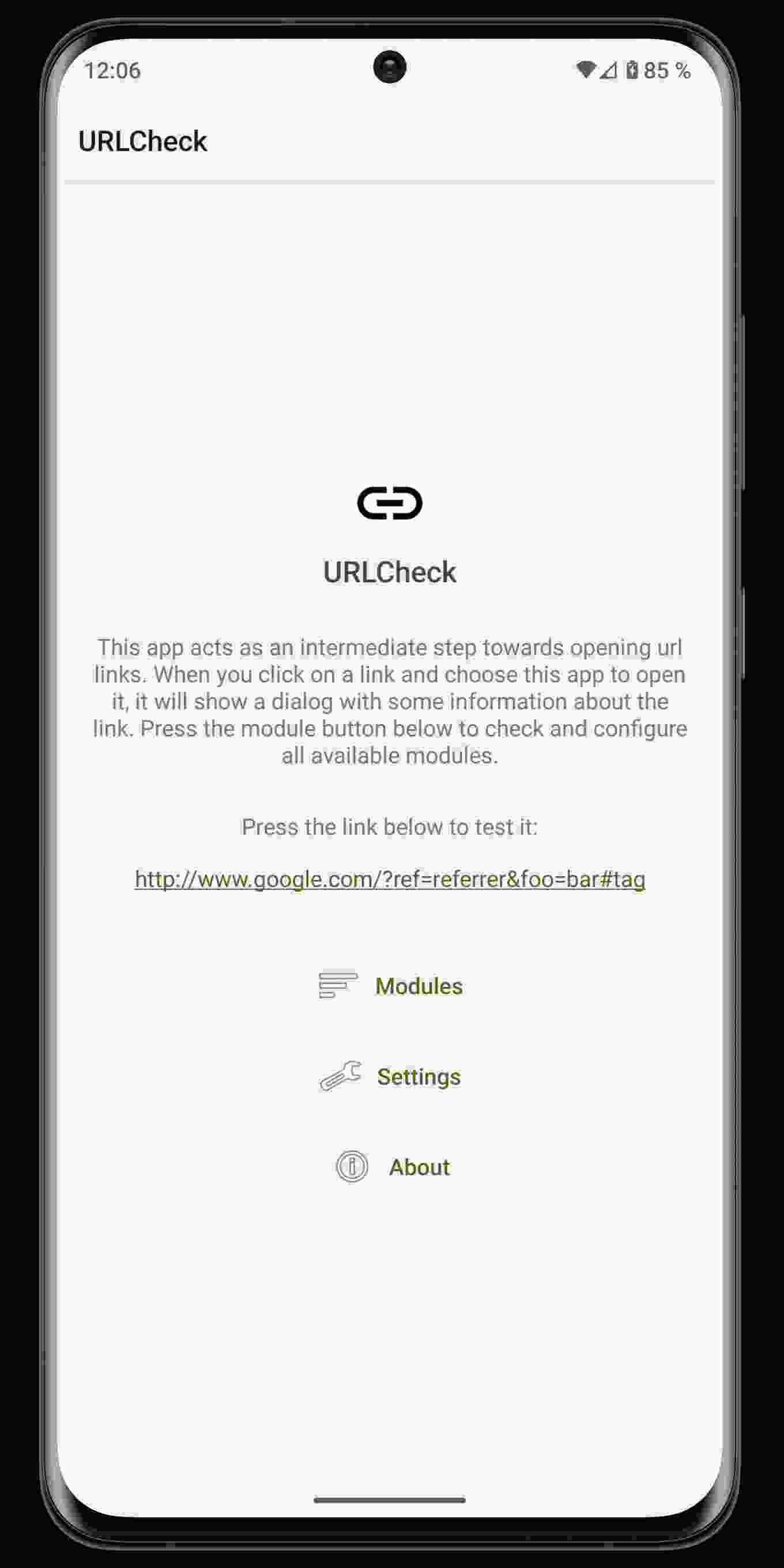 URLCheck screenshot