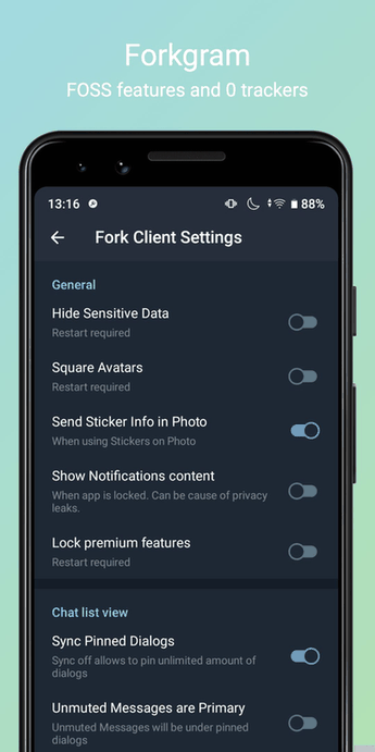 Forkgram screenshot