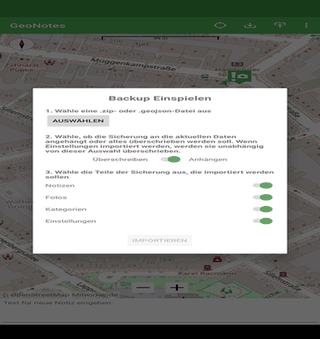 GeoNotes screenshot