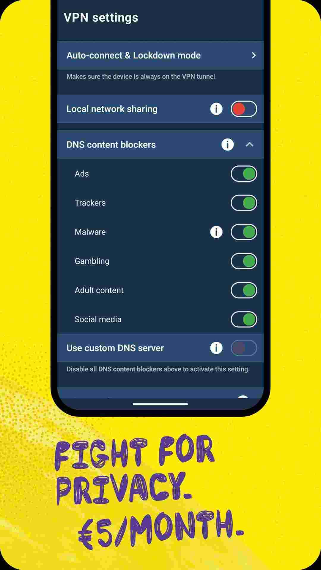 Mullvad VPN: privacy is a universal right screenshot