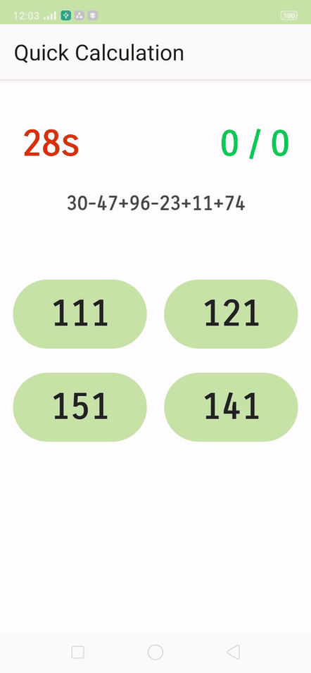Quick Calculation screenshot
