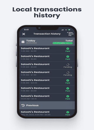 Swiss Bitcoin Pay screenshot