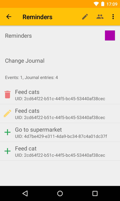 EteSync screenshot