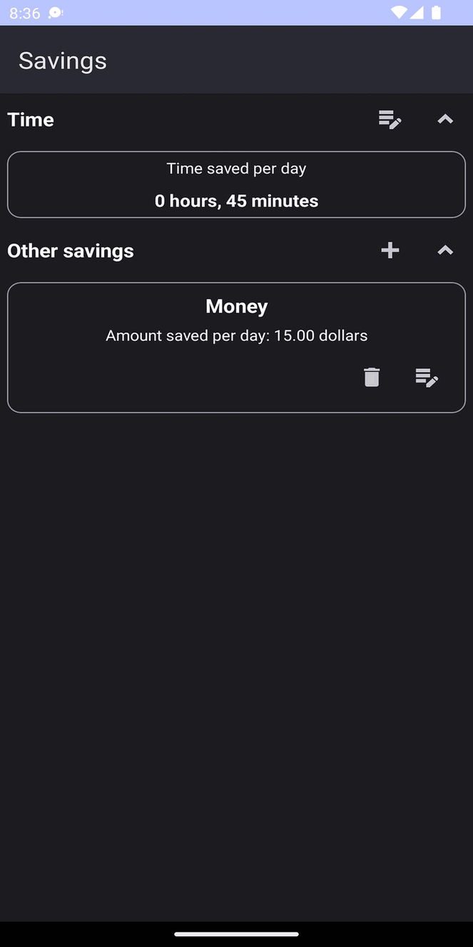 Sobriety screenshot