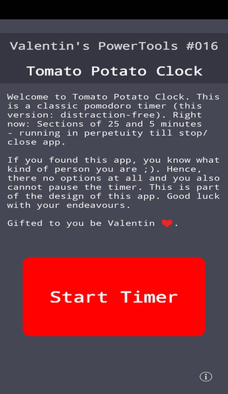 Tomato Potato Clock screenshot