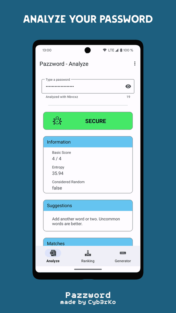 Pazzword screenshot
