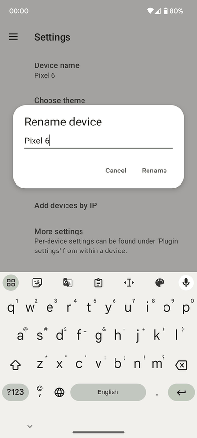 KDE Connect screenshot