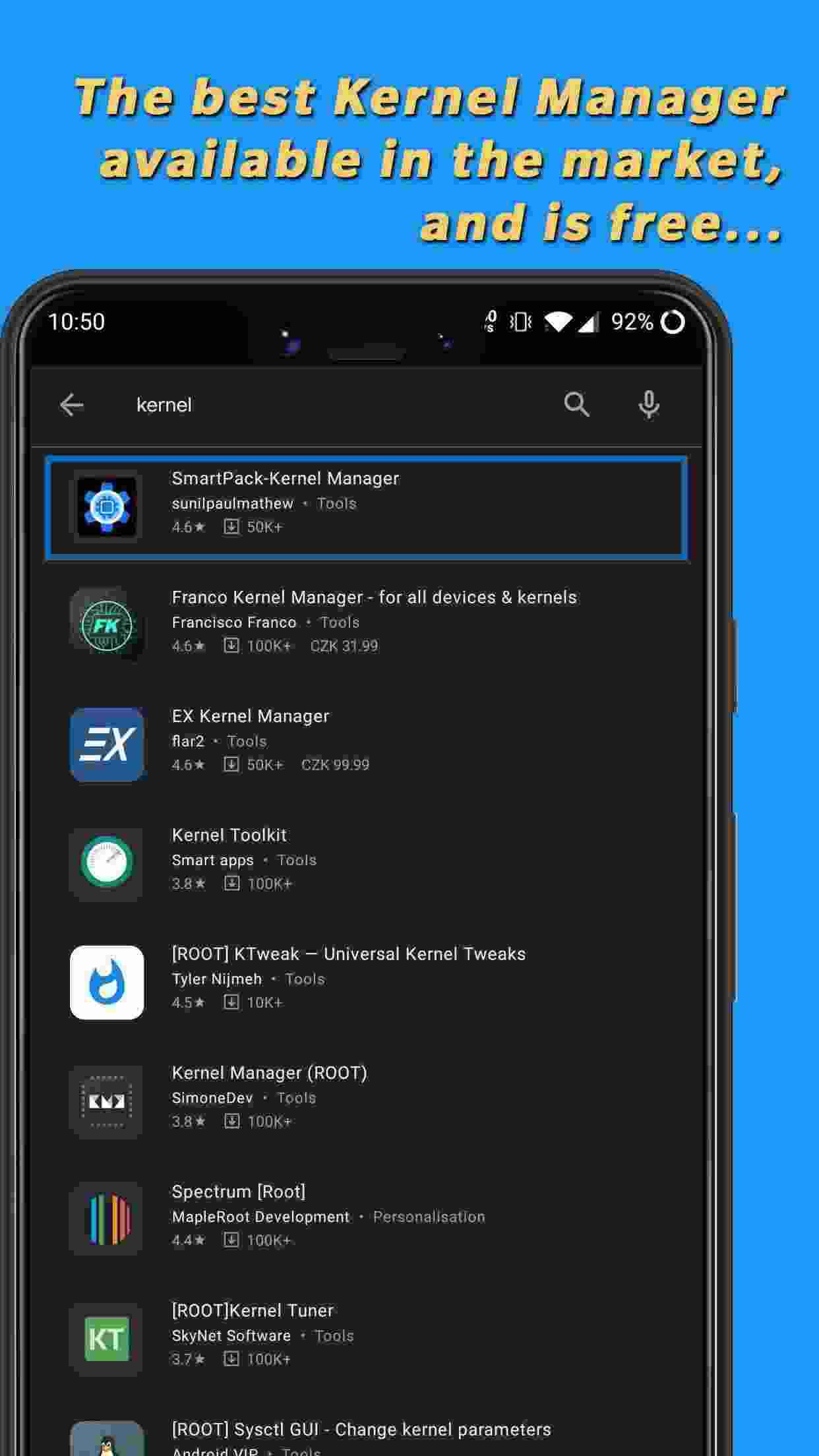 SmartPack-Kernel Manager screenshot
