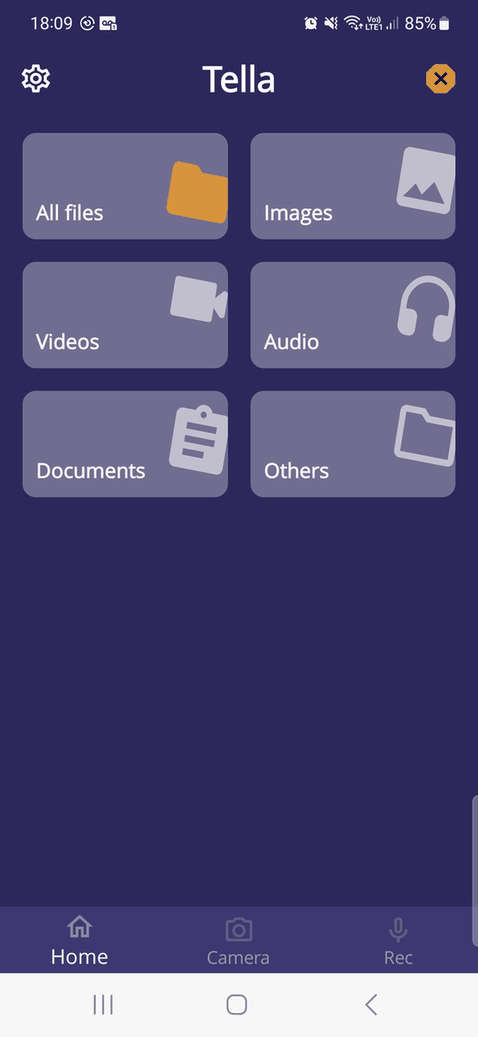 Tella screenshot