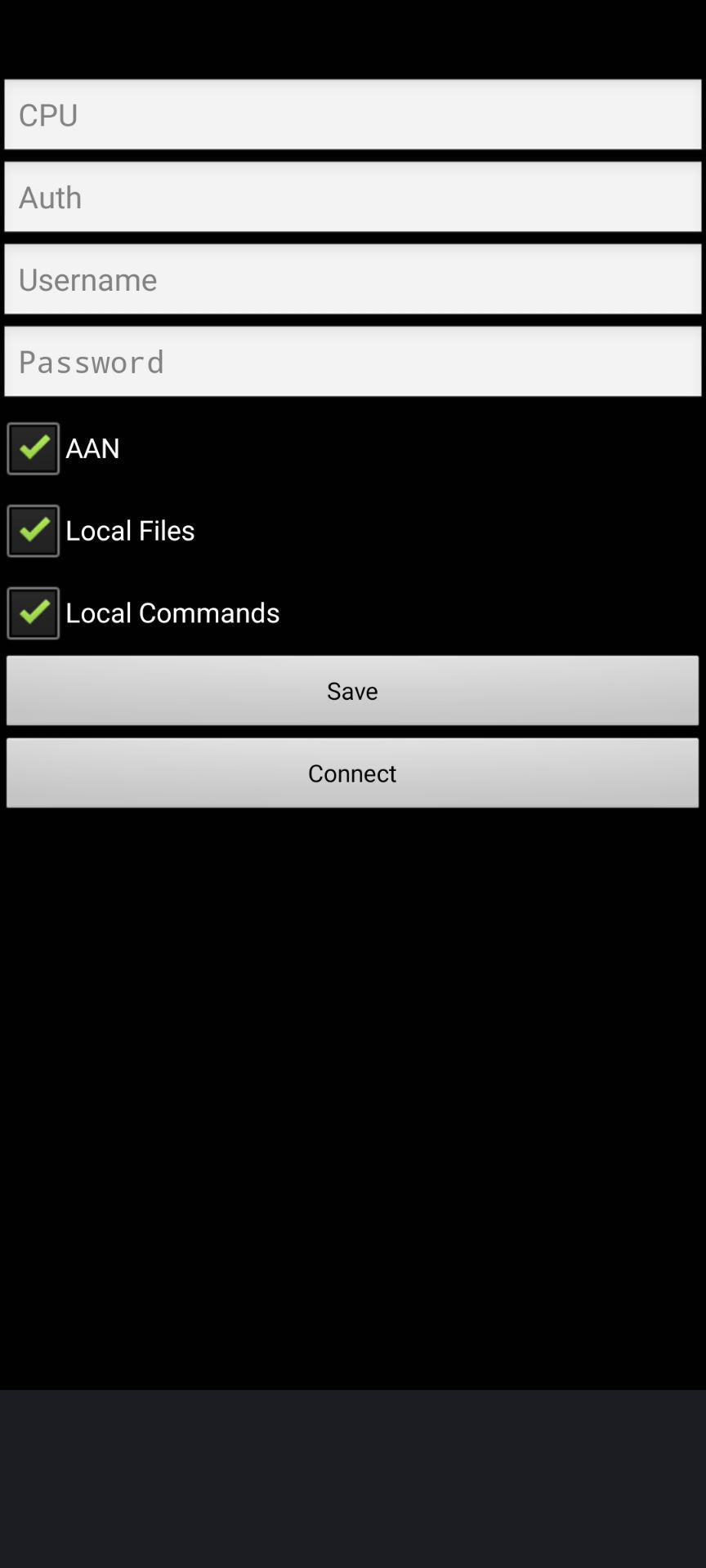 Drawterm screenshot