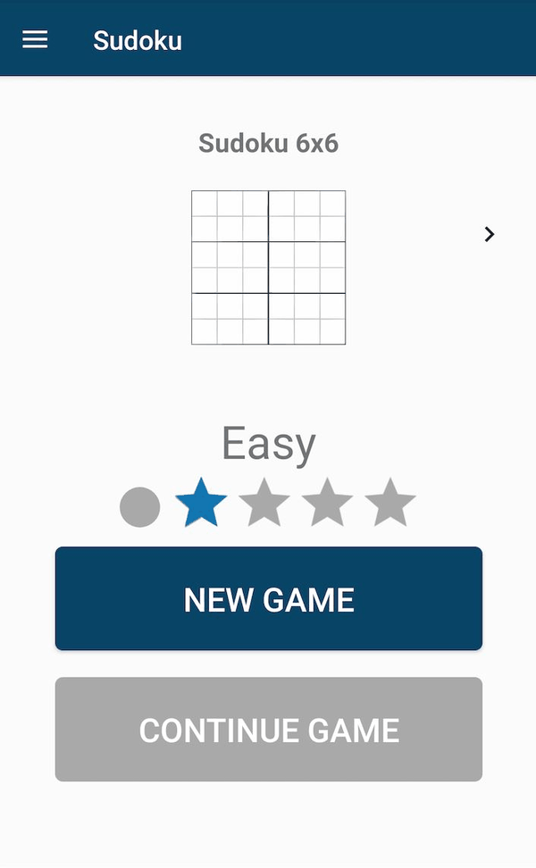 Sudoku screenshot