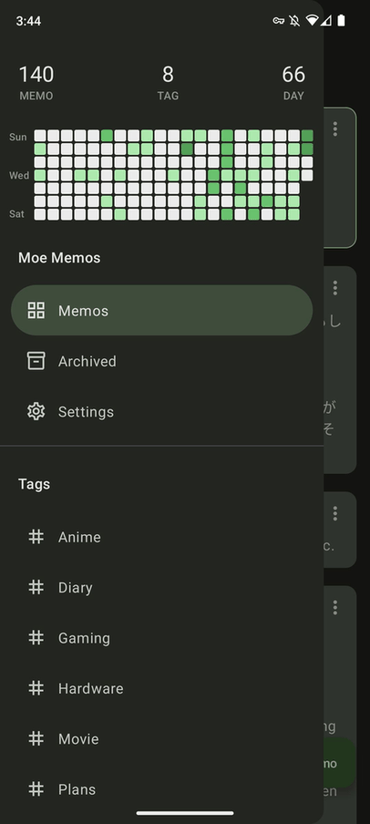 MoeMemos screenshot