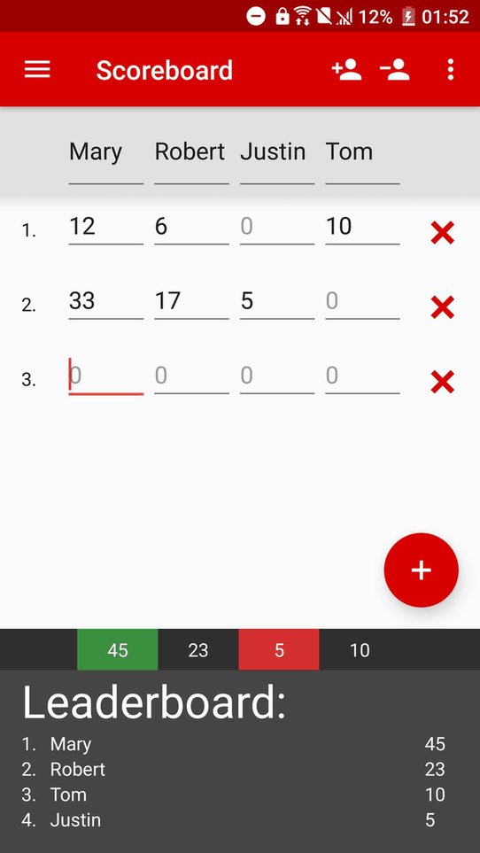 Scoreboard screenshot