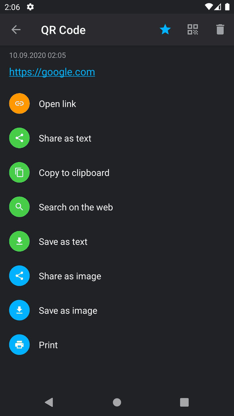 QR Barcode Scanner screenshot