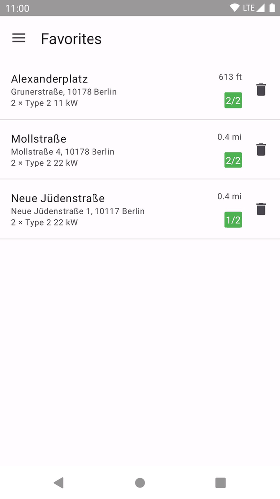 EVMap screenshot