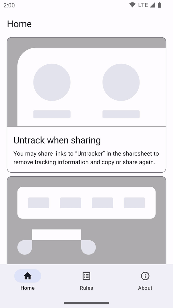 Untracker screenshot