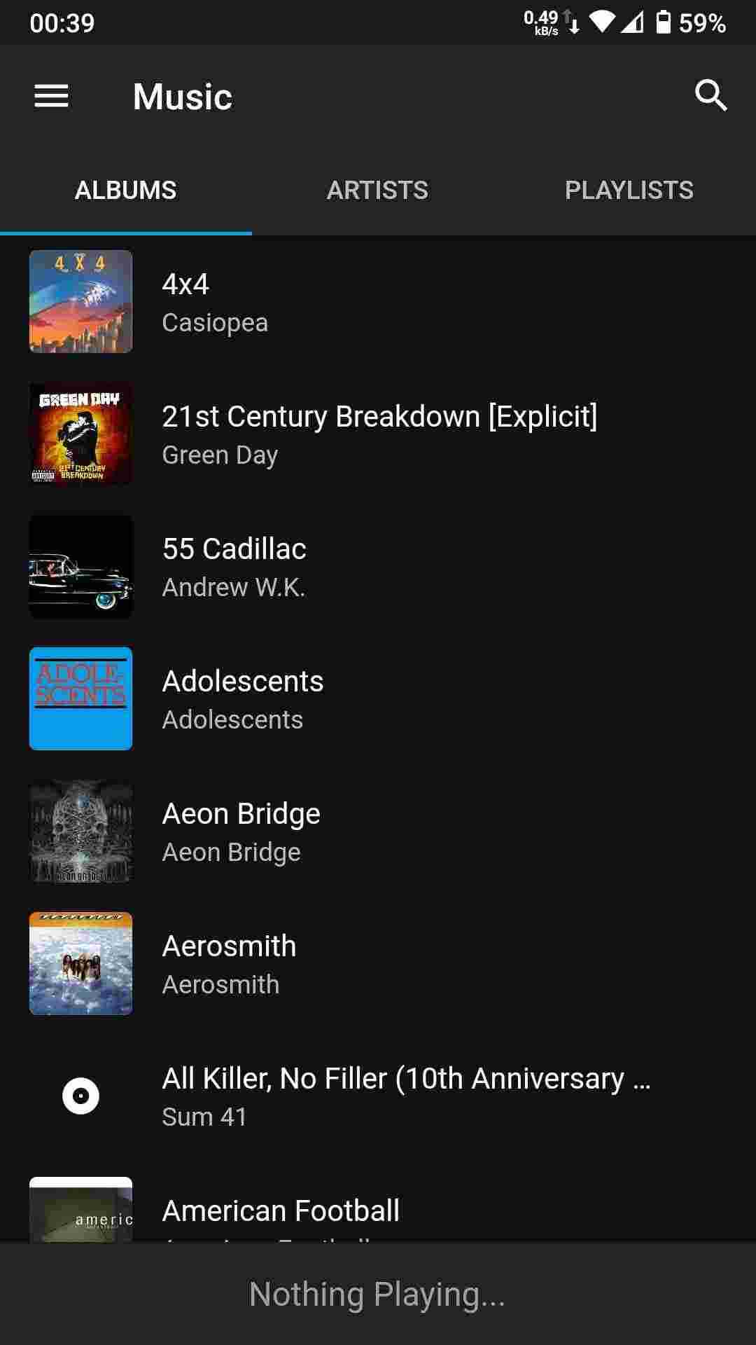 Finamp screenshot
