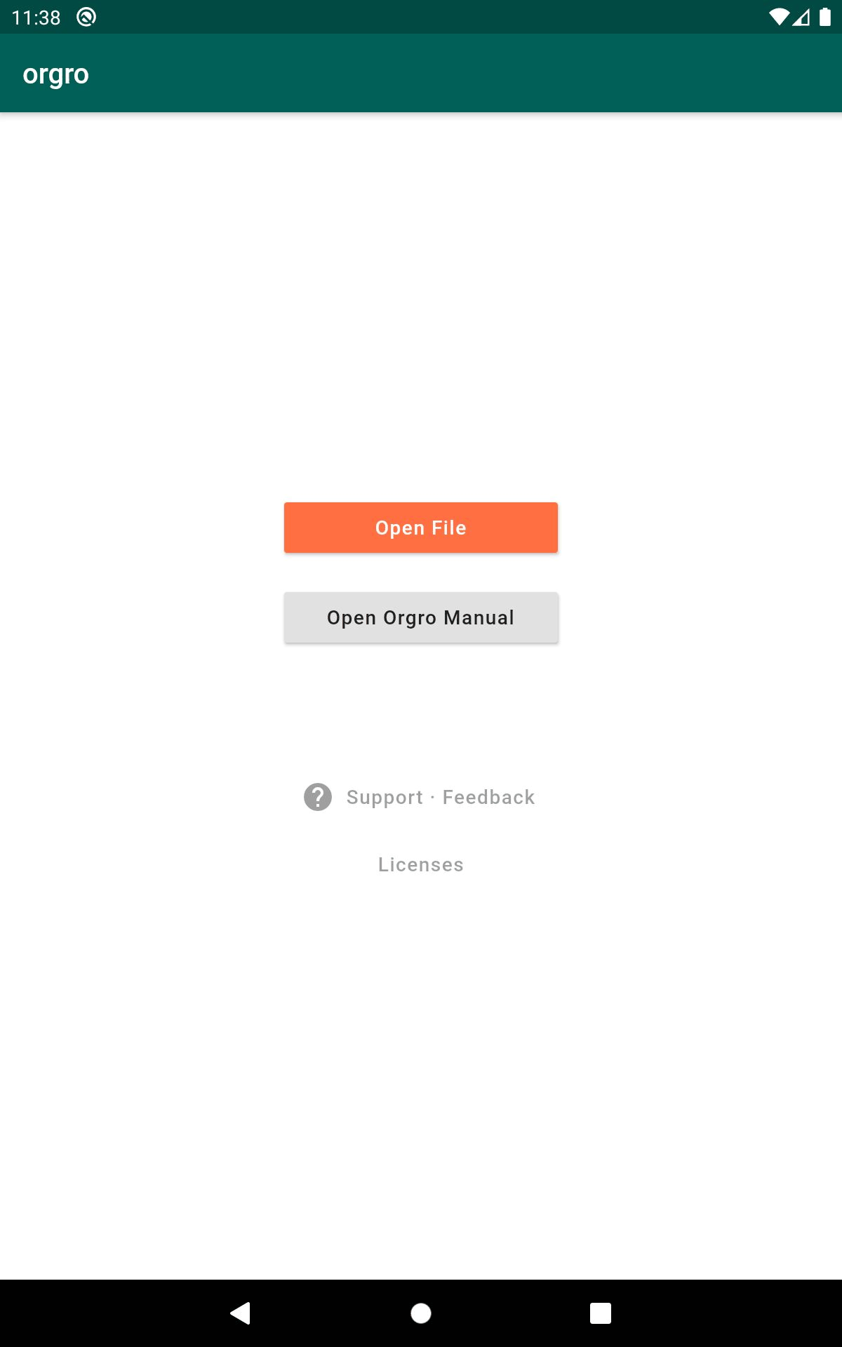 Orgro screenshot