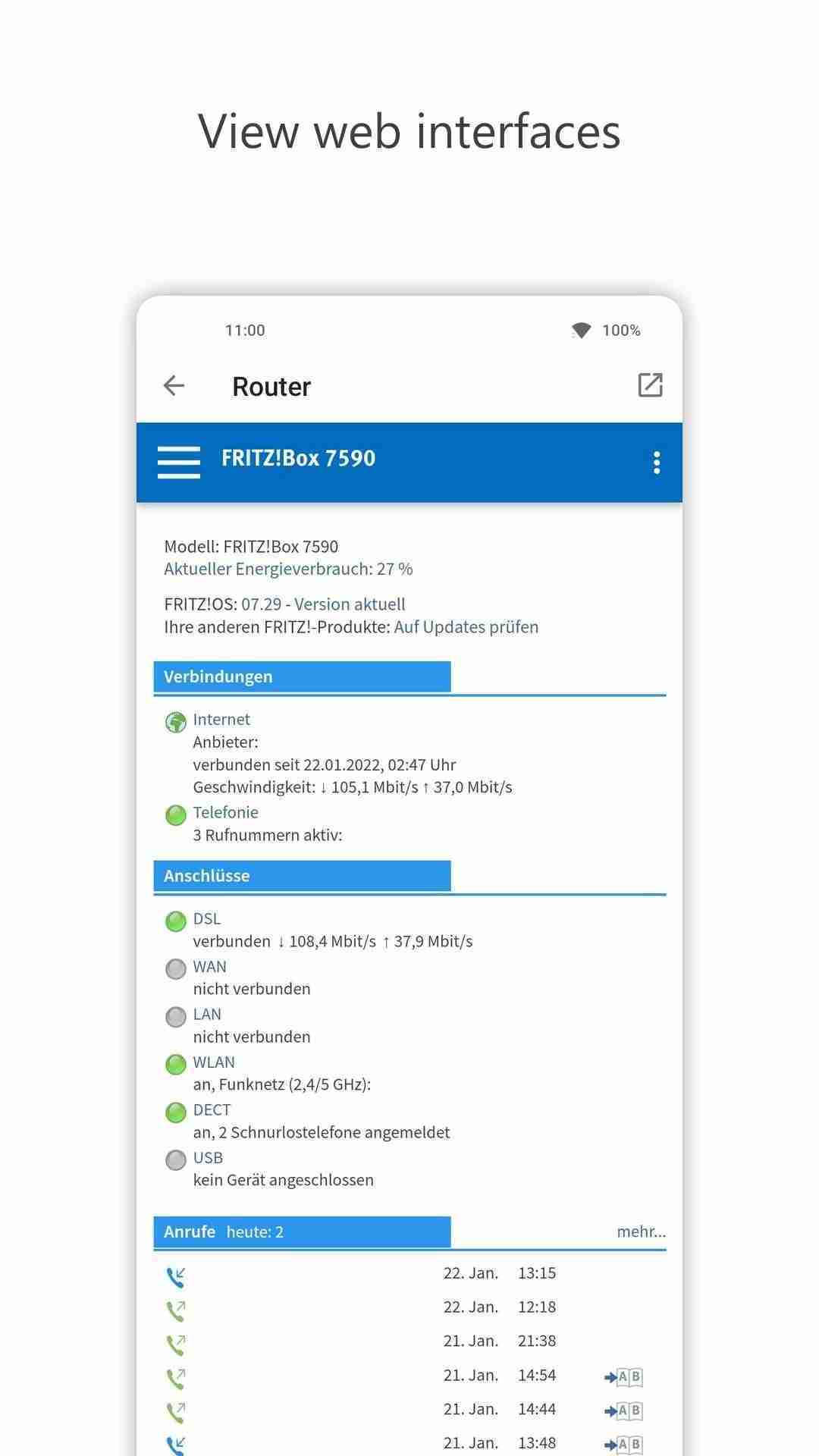Home App screenshot