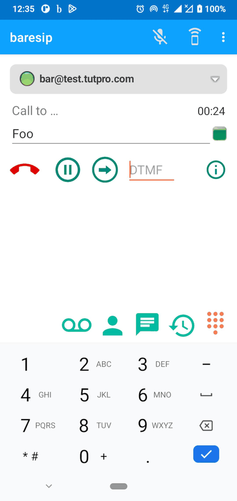 baresip screenshot
