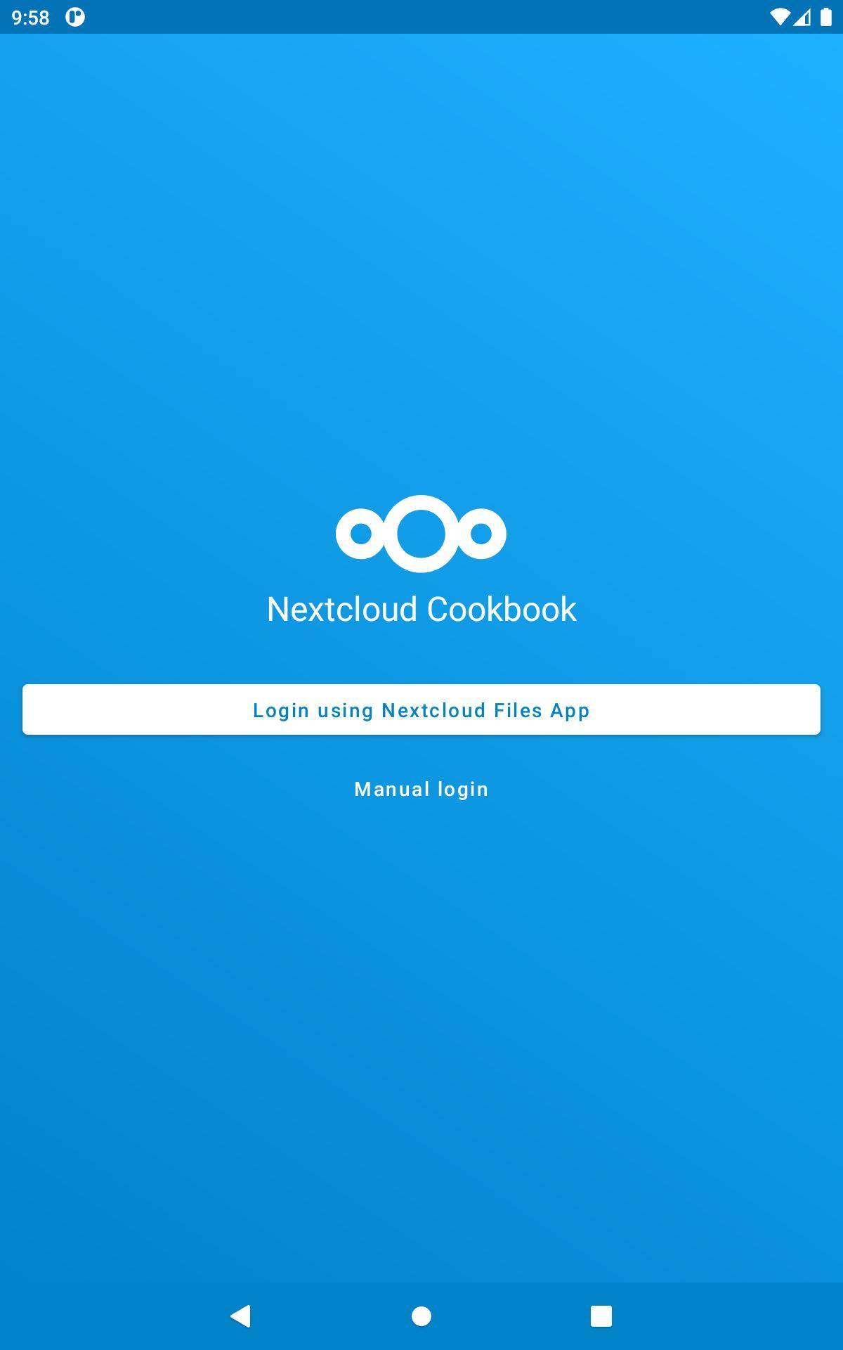 Nextcloud Cookbook screenshot