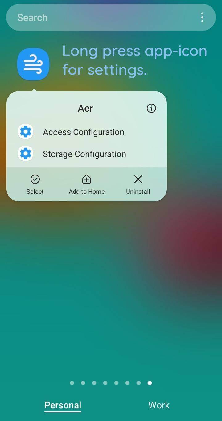 Aer screenshot